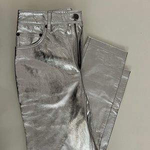 Ksubi Silver Leather Pants 25